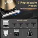 Ufree Beard Trimmer for Men with Hair Clipper, Professional Hair Clippers for Men and Hair Trimmers, Cordless Electric Razor Mens Grooming Kit for Nose, Face, Ear, Body, Gifts for Men Husband Father
