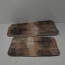 Britimes Modern Abstract Art Bathroom Rug Mat Set of 2, Brown and Gray Washable Cover Floor Rug Carpets Floor Bath Mat Bathroom Decorations 16x24 and 20x32 Inches