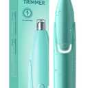 ZORAMI Rechargeable Ear and Nose Hair Trimmer - 2025 Professional Painless Eyebrow & Facial Hair Trimmer for Men Women, Powerful Motor and Dual-Edge Blades for Smoother Cutting Mint Green