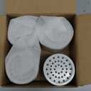 SR SUN RISE 20-Stages Shower Filter Replacement Cartridges - Universal Fit for Most Shower Head Filters, Reduces Chlorine & Chemicals, pH Balanced Water for Soft Skin & Healthy Hair4-Pack (White)