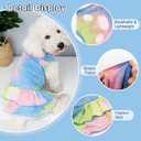 cyeollo 2 Pack Dog Dresses Spring Summer Dog Clothes for Small Medium Dogs Girl Tie Dye Dress Breathable Pet Doggie Apparel, XX-Large