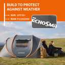 EchoSmile Pop Up Camping Tent, 4 Person Easy Setup Tent, Water Resistant Dome, Portable with Carry Bag