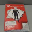 Morphsuits Slenderman Costume for Kids, Scary Costumes, Boys Halloween Costume (Large, White, Black)