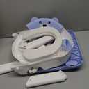 Potty Training Seat, Upgrade Toddler Toilet Seat for Kids Boys Girls, 2 in 1 Potty Training Toilet for Kids, Splash Guard Anti-Slip Pad Step Stool(Blue)