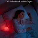 Egg Light for Nursery, Portable Baby Night Light for Breastfeeding, Rechargeable Baby Nightlight with Timer, Dimmable Battery Powered Red Lamp, Ultra-Long Battery Life for Bedside