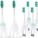 Replacement Heads for Philips Sonicare - Replacement Toothbrush Head Compatible with Phillips Sonicare Screw-on Electric Brush, E-Series, Essence, Xtreme, Elite, Advance and CleanCare, 6 Pack