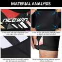Men's Cycling Shorts Anti-Slip Leg 4D Padded Bike Shorts with 3-Pockets Breathable Biking Bicycle Motorcycle Half-Pants (Large, Red)