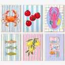 6 Packs Vintage Fruit Paint by Numbers Kit for Adults Beginners,Boho Kitchen Adult Paint by Number Kits on Canvas,DIY Acrylic Watercolor Oil Paint by Number for Adults for Kitchen Decor 7.8x11.8inch (FYH-001-FYH-006)