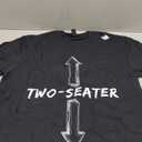 Two Seater Dirty Humor Funny Sarcastic Offensive Gag Gift T-Shirt (Small, Black)