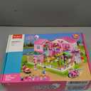 Friends Beach House Building Sets for Girls 6-12, Seaside Villa House Compatible with Lego Friends, Come with 7 Minifigures Dolls, Motorcycle and Kitchen Accessories, STEM Educational Toy