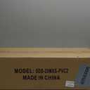 LuxenHome 4FT Small Christmas Tree, Prelit Slim Potted Artificial Christmas Trees with 100 Warm White LED Lights, Realistic Faux Pine Tree with Rustic Metal Pot for Indoor, Outdoor Holiday Decor