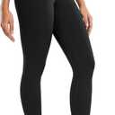 Colorfulkoala Women's High Waisted Tummy Control Workout Leggings 7/8 Length Ultra Soft Yoga Pants 25" (Medium, Black)