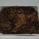 HUA Short Curly Human Hair Wigs for Black Women P4/27/30 Short Curly Wigs for African American Glueless Human Hair Wigs (8 Inch)