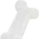 Senneny Snowy White Plush Pet Dog Christmas Stocking, Dog Christmas Stockings Large Bone Shape Faux Fur, Hanging Christmas Holiday Season Party Decor for Pets Dogs