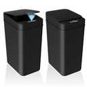 2Pack Bathroom Small Trash Can with Lid, 2.6 Gallon Touchless Automatic Garbage Can Slim Waterproof Motion Sensor Smart Trash Bin for Bedroom, Office, Living Room-Black