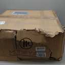 Drafting Chair Tall Office Chair with Padded Flip-up Armrests Executive Ergonomic Computer Standing Desk Chair with Comfortable Leather Backrest and Adjustable Footrest Ring (Black)