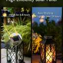 Homemory Solar Lanterns Outdoor Waterproof Hanging with Flickering Flameless Candles, 2 Pack Garden Outdoor Lantern Decorative for Patio Front Porch Backyard Balcony Cabin Outside (Bronze)