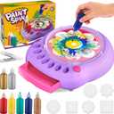 Arts and Crafts for Kids Ages 4-8,Paint Spin Art Machine Kit,Art Craft Set for 6-9 Year Old,Cool Painting Spinner Toys Kits Set,Art Supplies Birthday Gifts for Boy Girl Ages 6 7 8 9 10 11 12 Purple