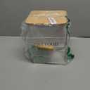 Cat Food storage container Cat Treats Jar,5~6 lb Metal food treats tin for Cat, pet snacks Canisters with wooden lid/handle/sevice scoop-White