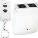 Prime Wire & Cable TNRC21 1 PK 2-Outlet Wall Tap with Remote, White