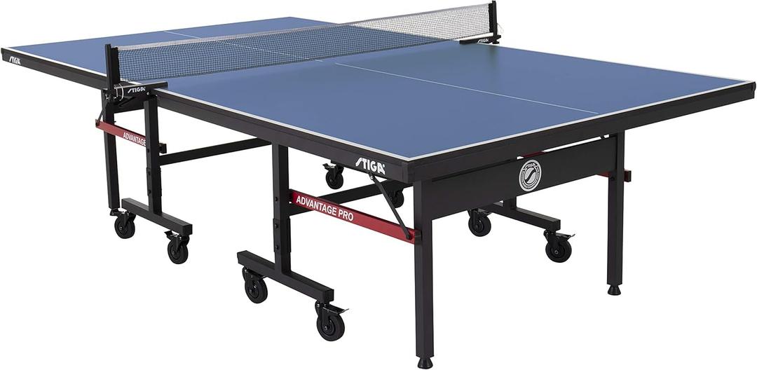 STIGA Advantage Series Ping Pong Tables - 13, 15, 18, and 25mm Tabletops - Quickplay 10 Minute Assembly - Playback Mode - Recreational to Tournament Level
