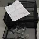 Under Desk & Desktop Drawer Organizer - 2-Tier Metal Slide Out Drawers Organizer, Storage for Home Office Desk (Black) 8,8×10,4in