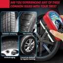 Tire Shine Coating Brush to Restore Original Black with Long-Lasting Oil Based Formula for a High Gloss, UV Protection & Waterproof Coating for Car, Truck, Motorcycle, SUV -120ml/4oz