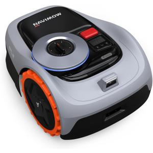 Segway Navimow i105N Robot Lawn Mower Perimeter Wire Free 1/8 Acre RTK+Vision Robotic Lawnmower, AI-Assisted Mapping, Virtual Boundary, APP Control, 58dB(A) Quite, Multi-Zone Management