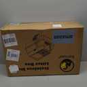 Stainless Steel Cat Litter Box with Lid, XXL Extra Large Enclosed Litter Box for Big Cats High Sided Metal with Removable Lid & Scoop, Front &Top Entry Odor Free, Anti-Leakage, Easy Cleaning (Brown: Fully Enclosed)