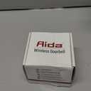 AIDA Lighted Wireless Doorbell for Home, Waterproof Battery Doorbell Wireless 1,000ft Range, 5 Volume Levels with 58 Chimes & LED Flash on Receiver (White, 1 Button & 1 Receiver)