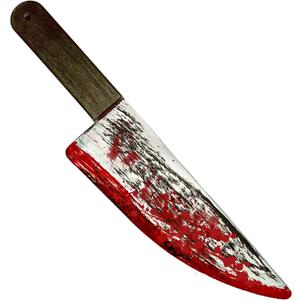 4E's Novelty 16.5 Inch Large Fake Knife Prop, Plastic Halloween Prop Knife Toy for Costume Accessories Such As Scary Clown, for Kids & Adults