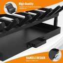 Fireplace Grate with Fireplace Tray Ash Pan,Fireplace Log Holder,Easy-Assembly Fireplace Grates Heavy Duty Cast Iron,Fireplace Tray for Ash Collection with Handle for Indoor Outdoor Firepit (20 inch)
