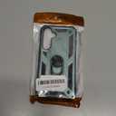 IKAZZ for Galaxy S24 Plus Case,Military Grade Shockproof Heavy Duty Protective Phone Cover Pass 16ft Drop Test with Magnetic Kickstand Car Mount Holder Pine Green