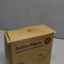 #4 Cone Coffee Filters 8-12 Cup, 200 Count Unbleached Natural Coffee Paper Filters, No Blowout, Disposable Coffee Filter for Pour Over and Drip Coffee Maker