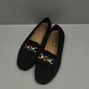 Loafers for Women Business Casual Shoes Comfortable & Lightweight Penny Loafers Slip On Work Flats (9, Black Suede)