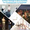 10 Pack Headset Headworn Microphone Single Ear Headset Mic Mini XLR 3Pin TA3F Plug Hands Free Mic for AKG Samson with 1.5m Cable Windscreen,Work for Singing,Lecture,Stage