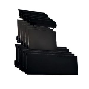 15Pcs Console Memeory Card Cover SD Card Door Slot Lid Case Cover Shell for Wii Game Console (Black)