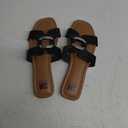 SM New York | Shoes | Elegant Gold Block Heel Sandals  BLACK 7