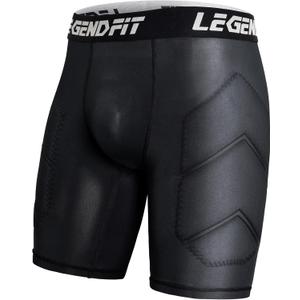 Men Adult Baseball Padded Sliding Shorts w/Cup Pocket Protective Compression Underwear Softball Football Lacrosse (Medium)