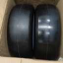 13x5.00-6 Flat Free Lawn Mower Tire and Wheel with 3/4" bearing bore, with 5/8” Extra Bearings & Adjustable Spacers, for Riding Mower, Lawn Tractor, 500 lbs Capacity, 2-Pack