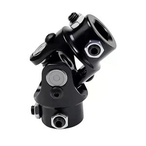 DD Steering U Joint Powder Coated Universal Steering Shaft Coupler U Joint Max Angle Degree Black, 5/8 x 36