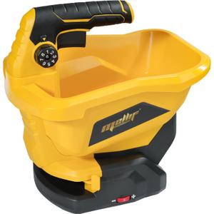 Danero Handheld Power Spreader Compatible with Dewalt 20V Battery(Tool Only), Cordless Seed Spreader, Electric Lawn Spreaders for Grass Seed, Fertilizer, Salt, Ice Melt, Feed (Yellow)