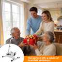 RYGEO Arm Leg Pedal Exerciser Bike Hand Arm Leg and Knee Peddler Adjustable Fitness Equipment for Seniors Cardio Exercise