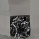 Thenshop 4 Pack Cheerleading Pom Poms Cheerleader Squad Spirited Fun Pompoms Cheer Hand Flowers Metallic Foil Pompoms for Adults Sports Meeting Team Spirit Cheering Party (Black and Silver)