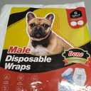 Dono Disposable Male Dog Diapers, Super Absorbent Male Dog Wraps for Small to Large Dogs, 360 Leak-Proof with Wetness Indicator,S,48PCS