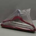 Zober Premium Quality Space Saving Luxurious Velvet Hangers Strong and Durable Hold Up to 10 Lbs  360 Degree Chrome Swivel Hook  Ultra Thin Non Slip Suit Hangers, Royal Red/Burgundy  50 Pack