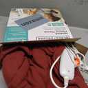 BLACK+DECKER Heated Blanket Electric Throw, Fleece Electric Blanket, Heating Blanket with 4 Heating Levels, 3H Timer, Auto Shutoff, Fast Heating (50x60 inches, Maroon)