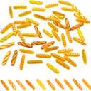 50Pcs Mini Fake Bread, Miniature Resin Food, Fake French Bread, Artificial Food Model for Mini House Kitchen Fairy Garden Cake Party Decor Display Props (Random Styles)