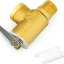 GASHER 1PCS Brass Temperature Pressure Relief Valve with 1/2" NPT Thread For Water Heater and Hot Water Storage Tanks