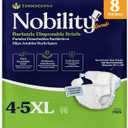 4-5xl Adult Diapers for Women and Men - 8 Bariatric Disposable Briefs with Tabs and Stretchable Side Panels - 100% Breathable with Maximum Absorbency